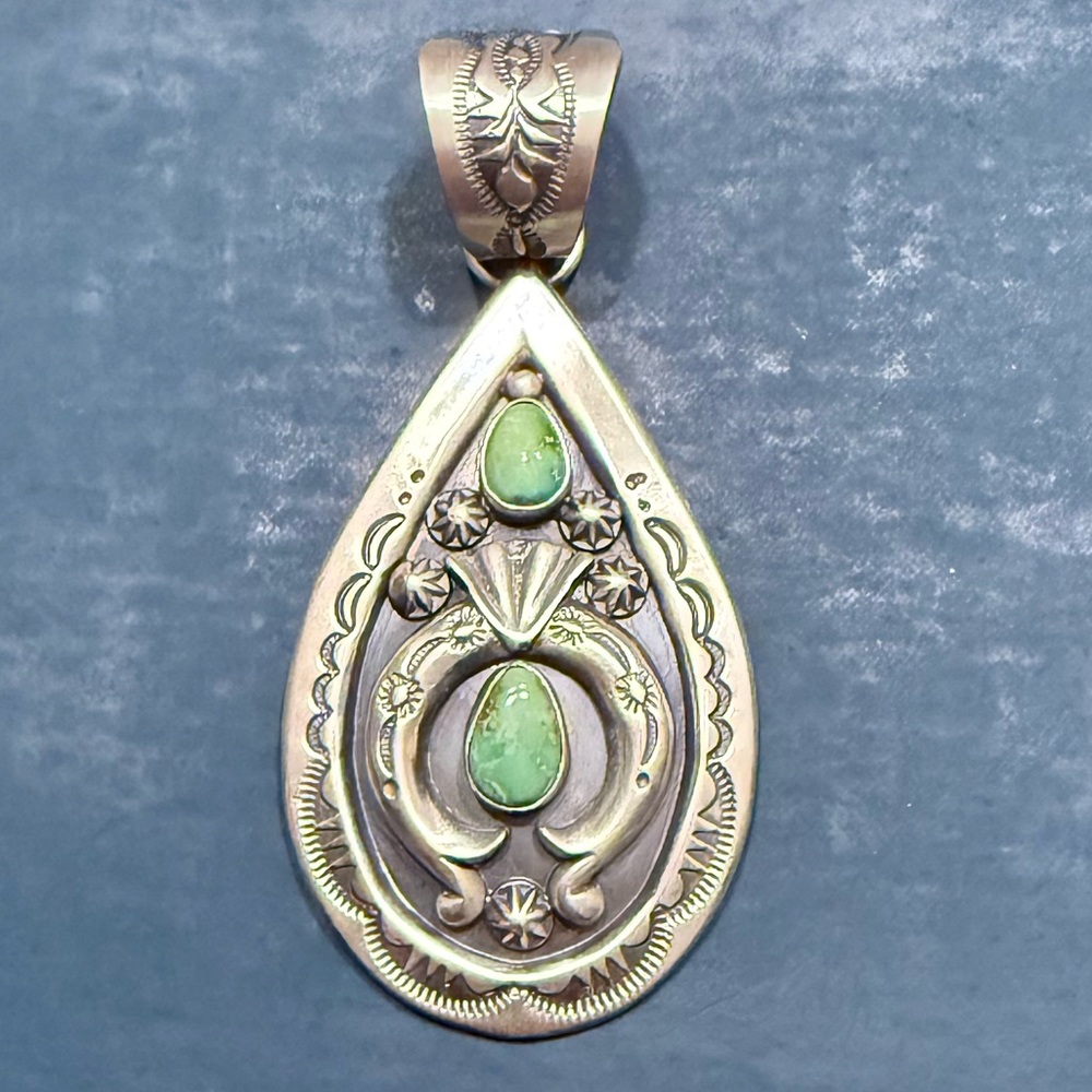 Sonoran Gold Turquoise Naja Pendant